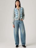 LEVI STRAUSS Baggy Dad Barrel Easy Days Jeans W27 X L32 Katoen