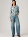 LEVI STRAUSS Baggy Dad Barrel Easy Days Jeans W27 X L32 Katoen