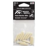 FW Daler Rowney Mixed Media Paint Marker Nib, Chisel 2-4 mm, 12 Pieces, White, 2-6 mm