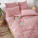 TRANKIELO® - Beddengoed set 220 x 240 cm - Roze strepen - Ademend microvezel