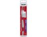 Lacer Tandenborstel Rood/Transparant/Wit Hard