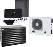 Evolar boîtier de pompe à chaleur et de climatiseur insonorisé - Moyen - Noir