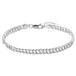 Lucardi - Heren Stainless steel herenarmband - Armband - Staal - Zilverkleurig - 19 cm
