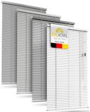 Sol Royal Aluminium Jaloezie Zonder Boren 90x220 cm incl. Klemsteunen – Aluminium Jaloezie Binnen voor Ramen 90 cm breed, 25 mm Lamellen – Privacy- & Zonwering – Glanzend Wit – JA2