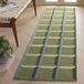 Safavieh Modern tapijt voor woonkamer, eetkamer, slaapkamer - Genre Collection, korte pool, groen en beige, 62 x 240 cm