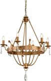 Elstead Lighting LED Kroonluchter | 6X E14 Max 60W | Dimbaar | Gold Patina