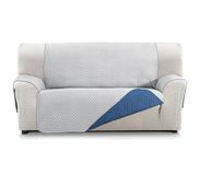 Martina Home Bankhoes Milano 3-zits grijs/blauw