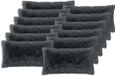 vidaXL Kussensloop 12 stuks HEERLEN Antracietkleurig 40 x 80 cm