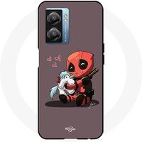 Maniacase Etui Narzo 50 5G Baby Deadpool met eenhoorn