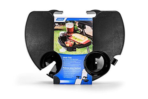 Camco Zero Gravity stoel dienblad en bekerhouder - Zwart