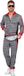 Wilbers & Wilbers Retro Trainingspak Hip Hop Trotse Schotse Ruit Grijs - Man