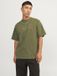 JACK&JONES JCOAUSTIN APPLICATION TEE SS CREW NECK T-shirt Homme Vert Coton XXL Coupe ample Printemps/Été 2024