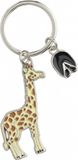 Nature Planet Aps Metalen sleutelhanger van een giraffe - 5 cm - Dieren cadeau artikelen - Kinderen
