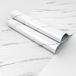 Azomor® Film adhésif aspect marbre blanc pour cuisine et meubles 40x200 cm