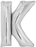 Amscan Letterballon K Folie 100 Cm Zilver