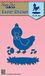 Nellie Snellen SDB030 Snijmal Easter Chicken - Kip met nest en eieren - 7,2 x 9,1 cm