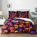 TRANKIELO® - Beddengoed Set 3-delig - Skelet Patroon - Microvezel - Dekbedovertrek 200x200 cm + 2 Kussenslopen 65x65 cm