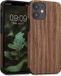 kwmobile Apple iPhone 12 mini hoesje - Back cover - Bruin houtnerven design