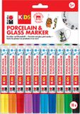 Marabu Kids Markers Porselein en Glas - 10 stuks