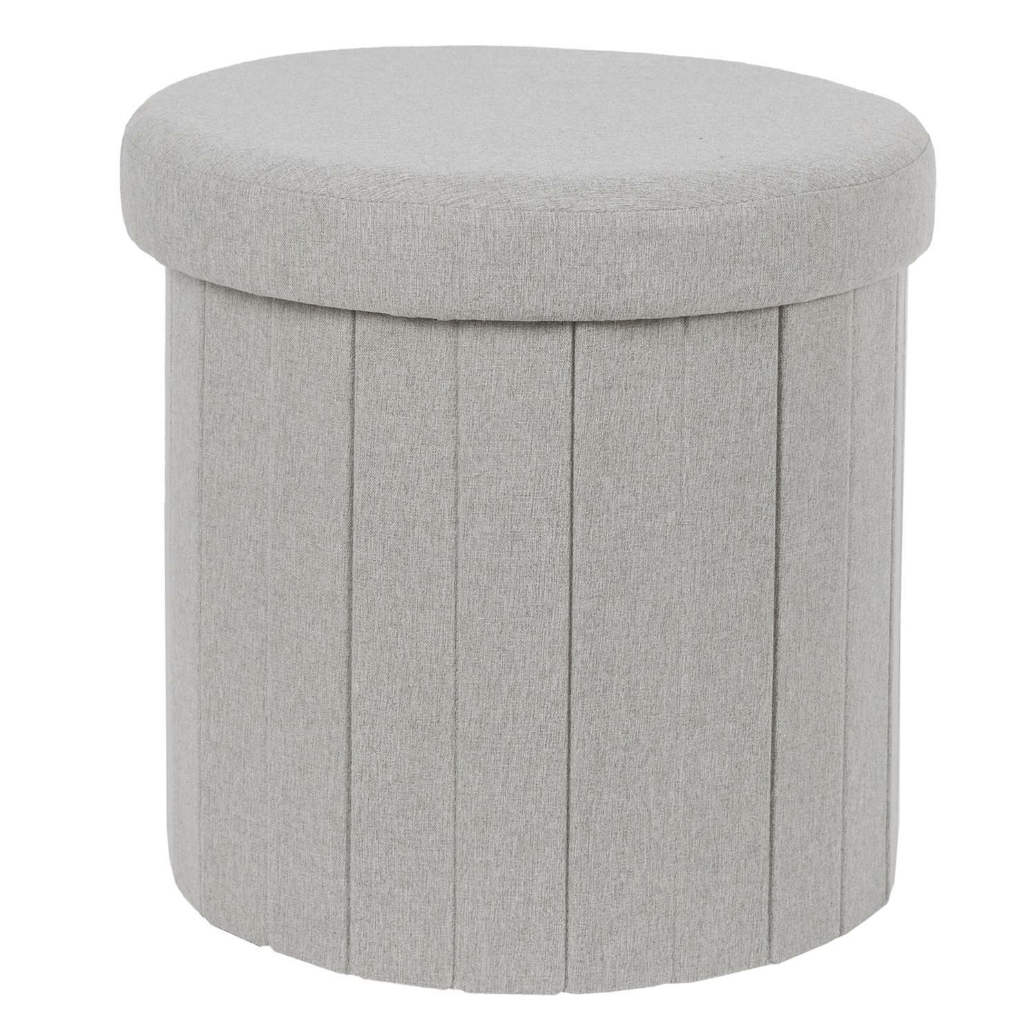 HOME DECO FACTORY HD0196 Opvouwbare poef, Pil-model, Grijs