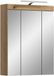 xonox.home Spiegelkast Scout 60x79x18 cm incl. verlichting in Evoak Oak replica en een spiegelglas