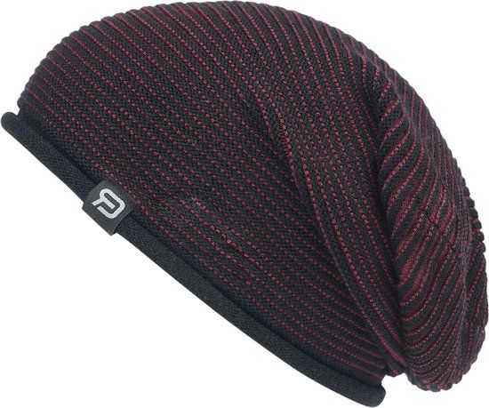 R.E.D. Rock-Engineered Design Beanie - Unisex - One size - Zwart;Rood