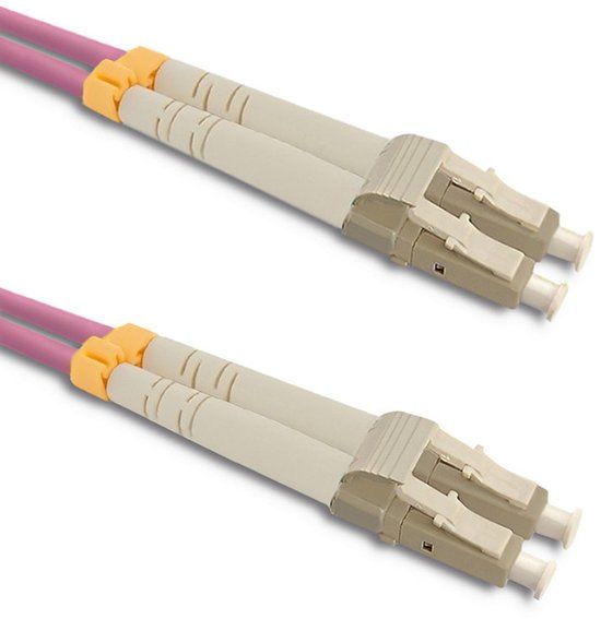 Qoltec 54343 InfiniBand en Glasvezelkabel 1 m LC Groen