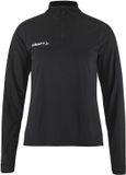 Craft Evolve 2.0 Half Zip Longsleeve Shirt Dames - Maat L - Zwart