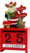 oCreon Houten Adventskalender - Kerstkalender - Herbruikbaar - Rendieren - Ornament - Met Cijferkubus - Voor Thuis - Kantoor - Feestdecoratie