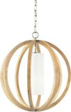 Steady Lighting Hanglamp - Hout - E27 - 52.1cm - Woonkamer/Eetkamer