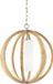 Steady Lighting Hanglamp - Hout - E27 - 52.1cm - Woonkamer/Eetkamer