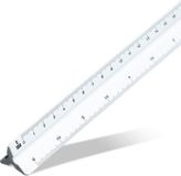 Aristo schaalstok G - lengte 30 cm - wit kunststof