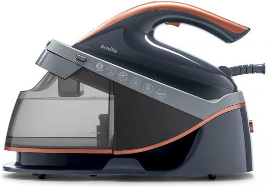 Breville PressXpress Stoomstrijkijzer - 2600W - Keramische zoolplaat - Grijs/Roségoud
