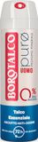 Borotalco Men's Deodorant Pure Spray with Essential Talc Formula Alcohol and Aluminum Salts Free Dry Odor Blocking Mineral Scent 72h Effectiveness
