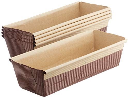 Decora LOAF PAPIER-bakvormen 5-delig 22,7 x H 6,5 cm - 400 G - 8024622064778