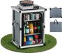Vevor Opvouwbare Campingkeuken, Draagbare Campingkast met 3 Planken, Extern Vak en Mdf-Tafelblad