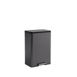 RUBBERMAID keukenafval en recycling, 10,6 gallon, houtskool, roestvrij staal, 48,5 x 37,5 x 69,3 cm