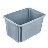 keeeper Emil, Opbergdoos met draai-/stapelsysteem, 54,5 x 39 x 29,5 cm, 45 l, Nordic Blue