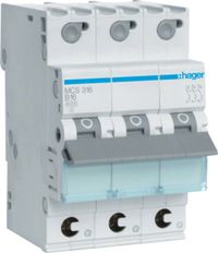 Hager MCS316 MCS316 Zekeringautomaat 3-fasig 16 A 230 V, 400 V