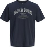 JACK&JONES Heren T-shirt JJEDENVER LOGO TEE SS O-NECK 2PK MP - Zwart - Maat S