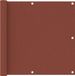 vidaXL Balkonscherm 90x300 cm Oxford stof Terracotta