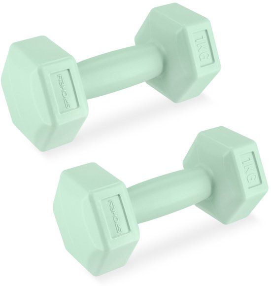Spokey MONSTER Dumbbells - 2 x 1 kg - Groen