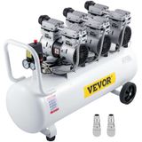 VEVOR luchtcompressor, 22 gallon, ultrasstil, olievrije luchtcompressor, 100-liter tank, stille luchtcompressor, 2,2 kW, olievrije compressor, stil in gebruik met een veilig magnetisch ventiel