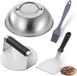 Goodivery Set complète pour Burgers Smash Parfaits avec Presse à Burger en Acier Inoxydable et Accessoires