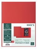 Exacompta 50 stevige mappen 2 kleppen Rock's rood