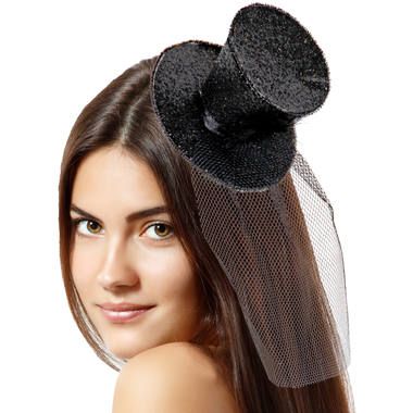 Folat 21792 - Gekke hoed - Zwart - Kunststof