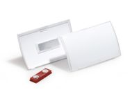 Durable Click Fold Polypropyleen (PP) Naambadge met Magneet, Transparant, 90 x 54 mm, 10 Stuks
