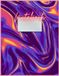 Composition Notebook with Glossy Metallic Cover/ US Letter Size/ 100 ruled pages