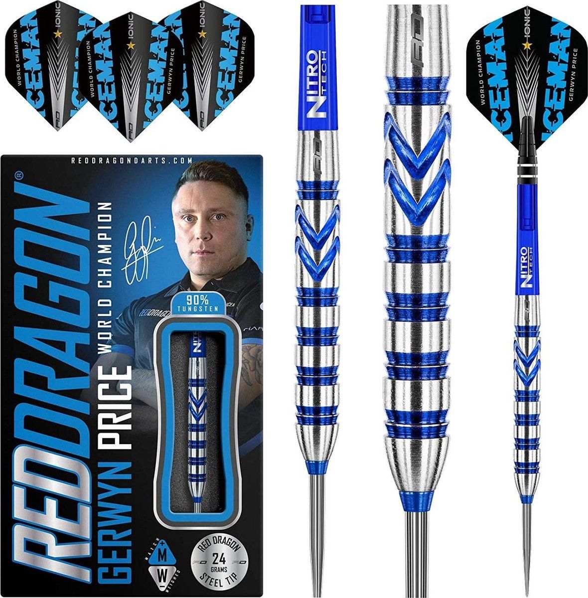 Red Dragon Gerwyn Price 90% - Dartpijlen - 26 Gram