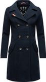 Marikoo Dames wollen mantel Nanakoo Navy